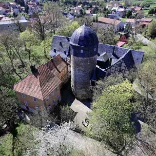 Burg Luftbild Fruehling Burg Luftbild Fruehling